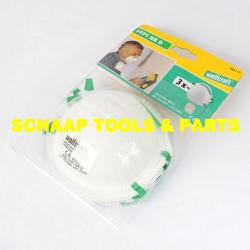 Stofmasker FFP1 zonder ademventiel bescherming tegen roest, vulmiddel, cement, metselwerk per 3 verpakt | 4831